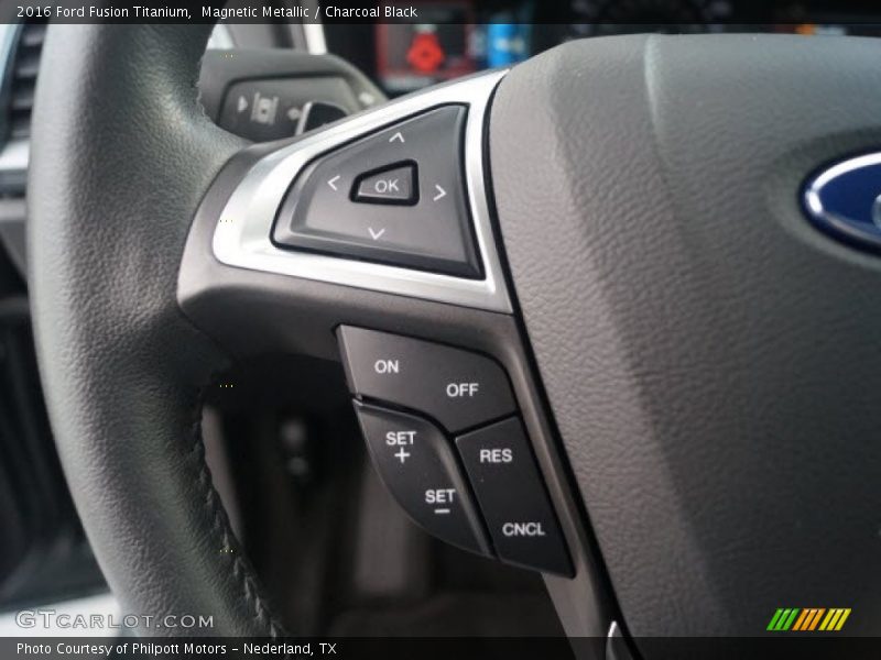Magnetic Metallic / Charcoal Black 2016 Ford Fusion Titanium