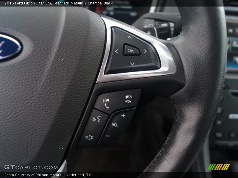 Magnetic Metallic / Charcoal Black 2016 Ford Fusion Titanium