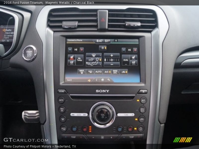 Magnetic Metallic / Charcoal Black 2016 Ford Fusion Titanium