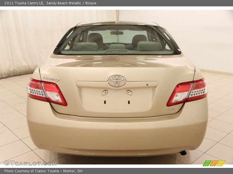 Sandy Beach Metallic / Bisque 2011 Toyota Camry LE