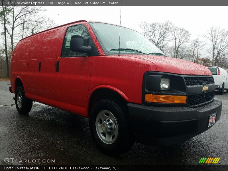 Red Hot / Medium Pewter 2017 Chevrolet Express 2500 Cargo WT