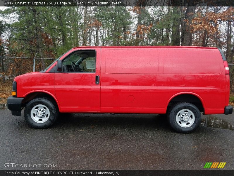 Red Hot / Medium Pewter 2017 Chevrolet Express 2500 Cargo WT