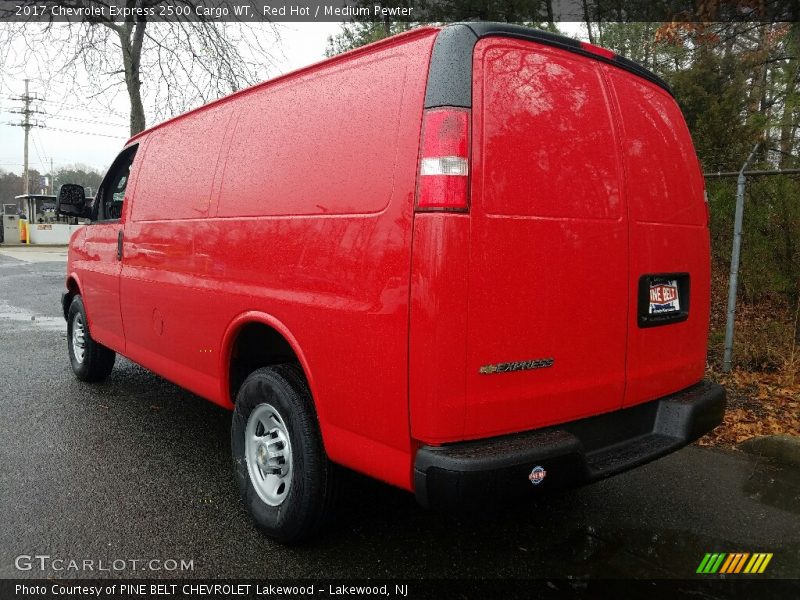 Red Hot / Medium Pewter 2017 Chevrolet Express 2500 Cargo WT