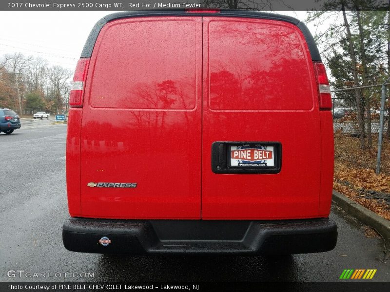Red Hot / Medium Pewter 2017 Chevrolet Express 2500 Cargo WT