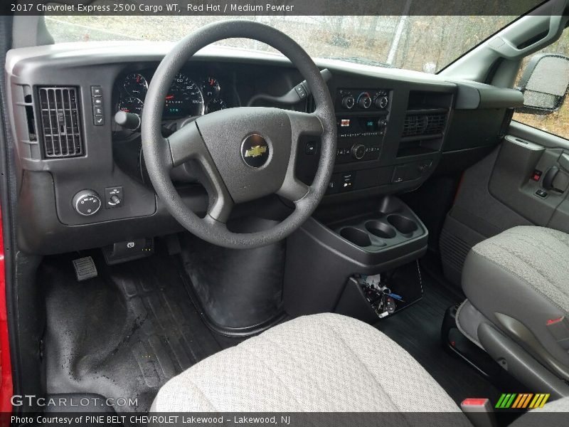 Red Hot / Medium Pewter 2017 Chevrolet Express 2500 Cargo WT