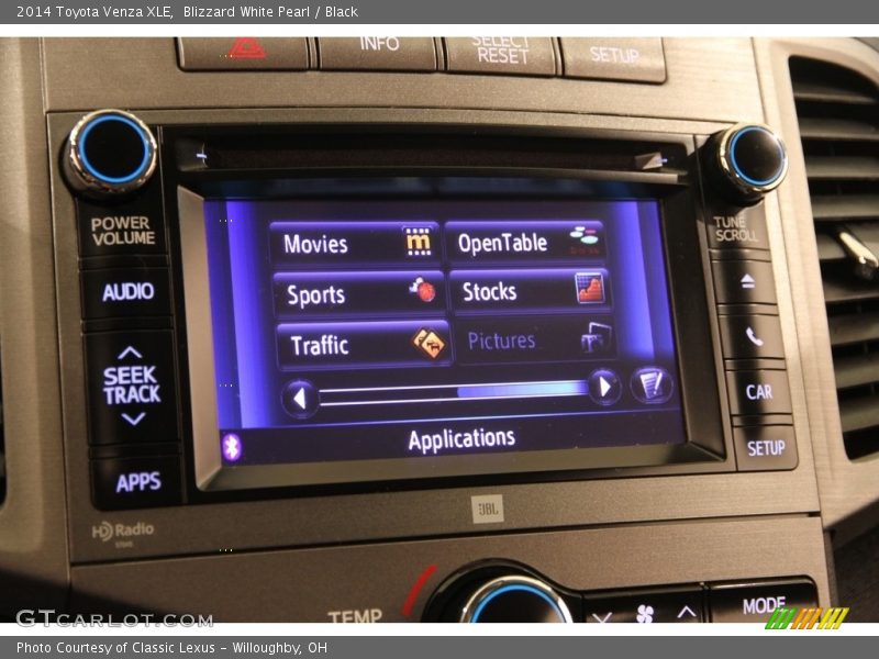 Blizzard White Pearl / Black 2014 Toyota Venza XLE