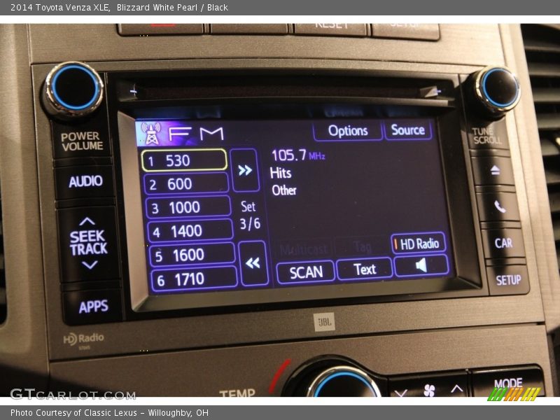 Blizzard White Pearl / Black 2014 Toyota Venza XLE