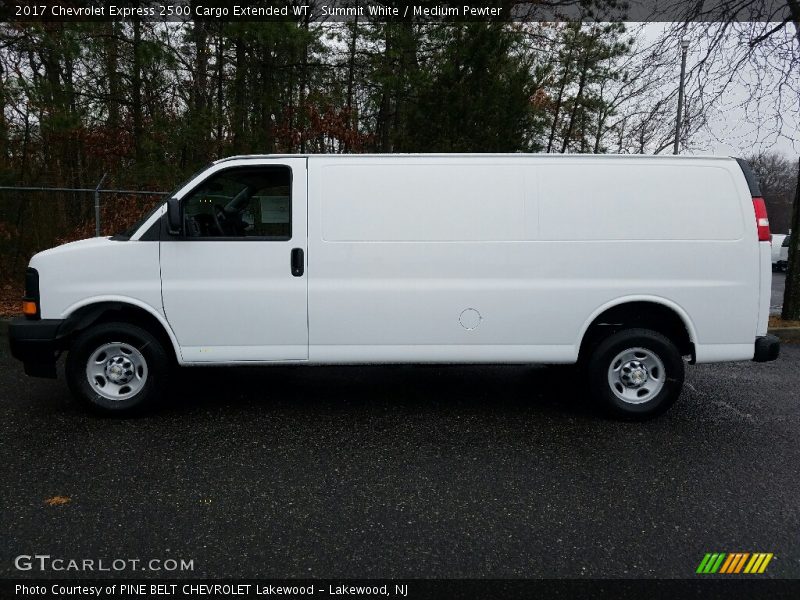 Summit White / Medium Pewter 2017 Chevrolet Express 2500 Cargo Extended WT