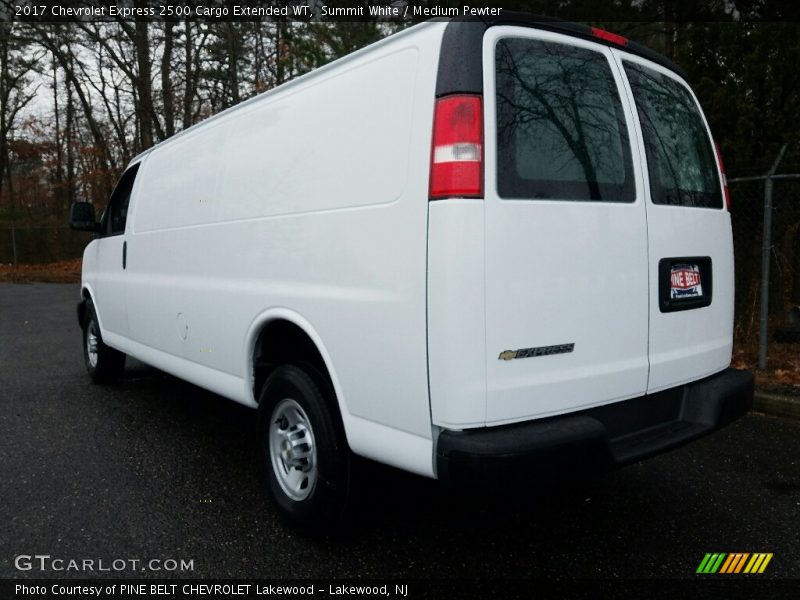 Summit White / Medium Pewter 2017 Chevrolet Express 2500 Cargo Extended WT