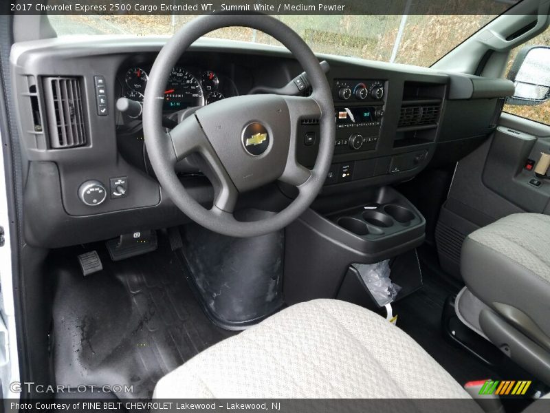 Summit White / Medium Pewter 2017 Chevrolet Express 2500 Cargo Extended WT