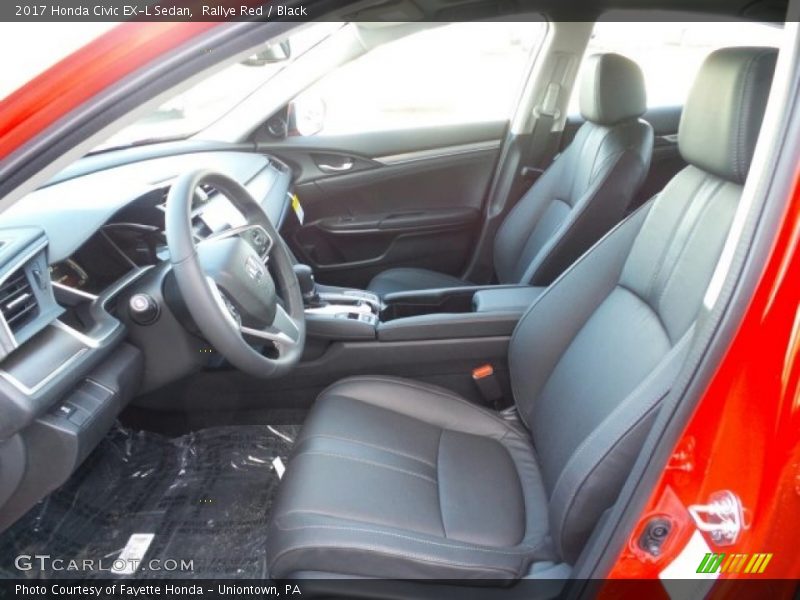 Rallye Red / Black 2017 Honda Civic EX-L Sedan