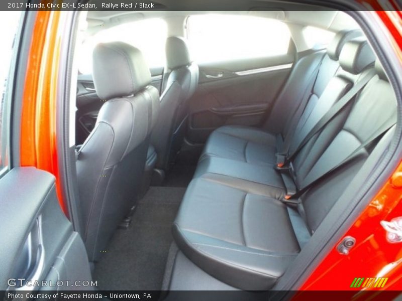 Rallye Red / Black 2017 Honda Civic EX-L Sedan
