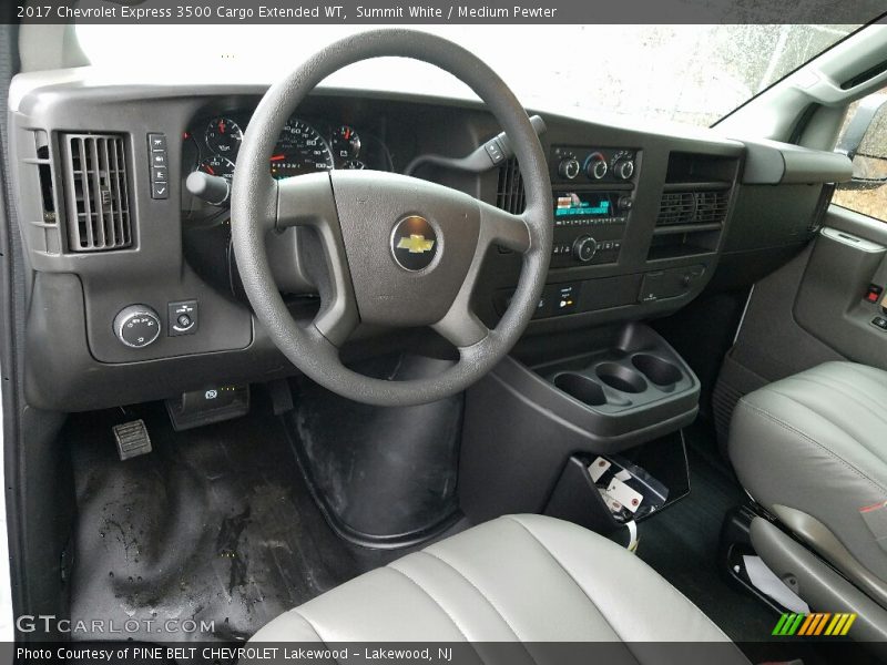 Summit White / Medium Pewter 2017 Chevrolet Express 3500 Cargo Extended WT