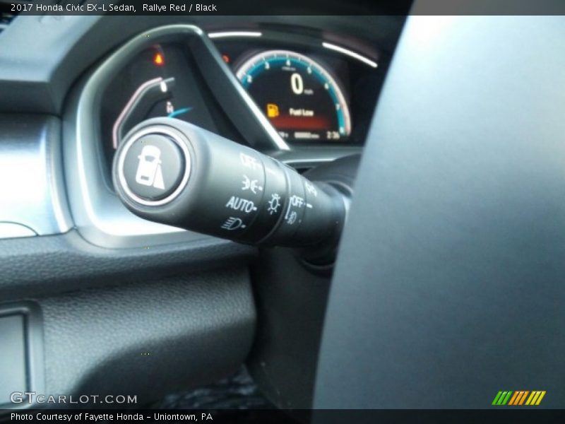 Rallye Red / Black 2017 Honda Civic EX-L Sedan