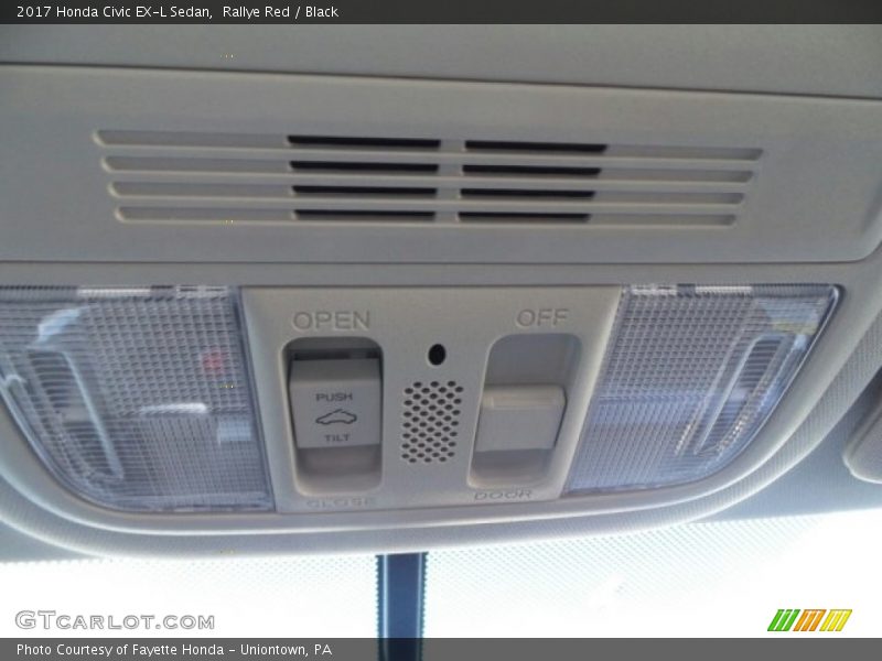 Rallye Red / Black 2017 Honda Civic EX-L Sedan