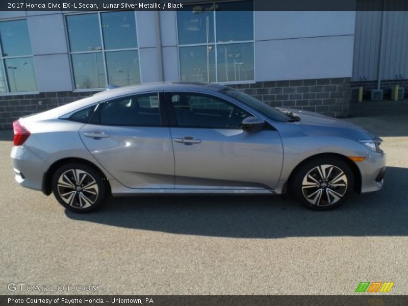 Lunar Silver Metallic / Black 2017 Honda Civic EX-L Sedan