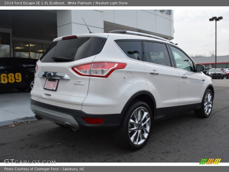 White Platinum / Medium Light Stone 2014 Ford Escape SE 1.6L EcoBoost