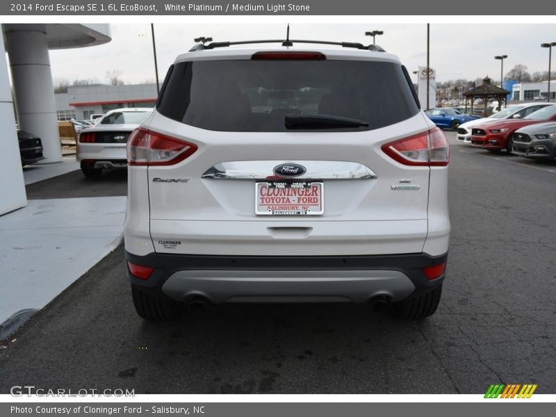White Platinum / Medium Light Stone 2014 Ford Escape SE 1.6L EcoBoost