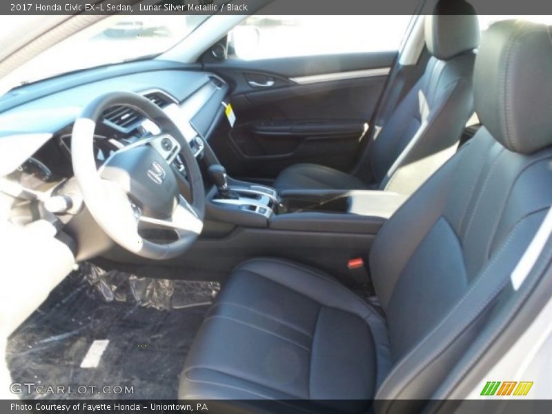 Lunar Silver Metallic / Black 2017 Honda Civic EX-L Sedan