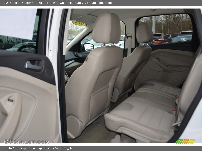 White Platinum / Medium Light Stone 2014 Ford Escape SE 1.6L EcoBoost