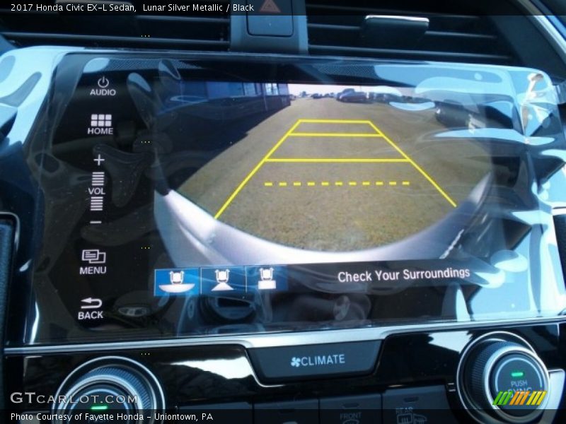 Lunar Silver Metallic / Black 2017 Honda Civic EX-L Sedan