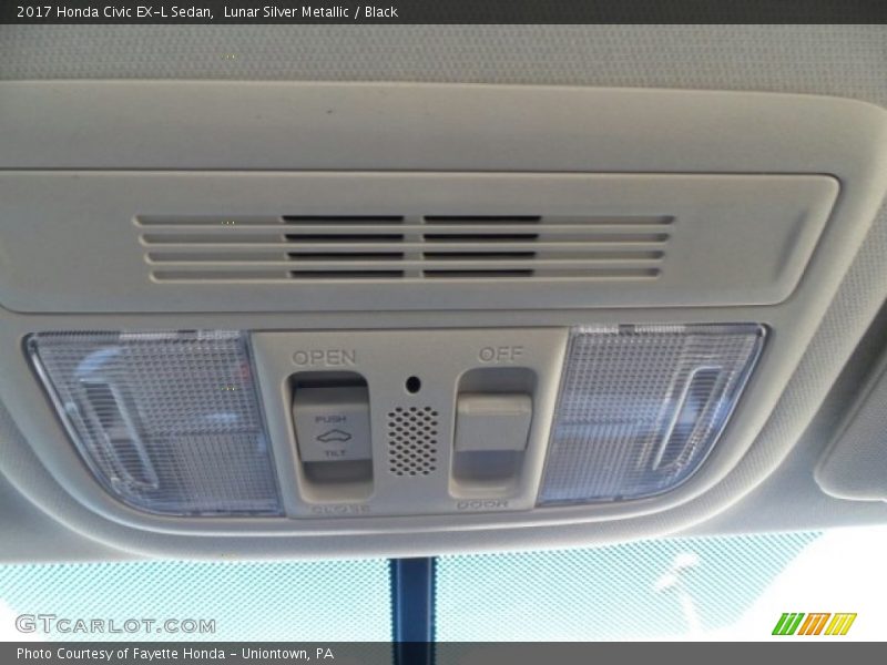 Lunar Silver Metallic / Black 2017 Honda Civic EX-L Sedan