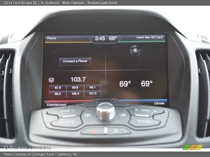 White Platinum / Medium Light Stone 2014 Ford Escape SE 1.6L EcoBoost