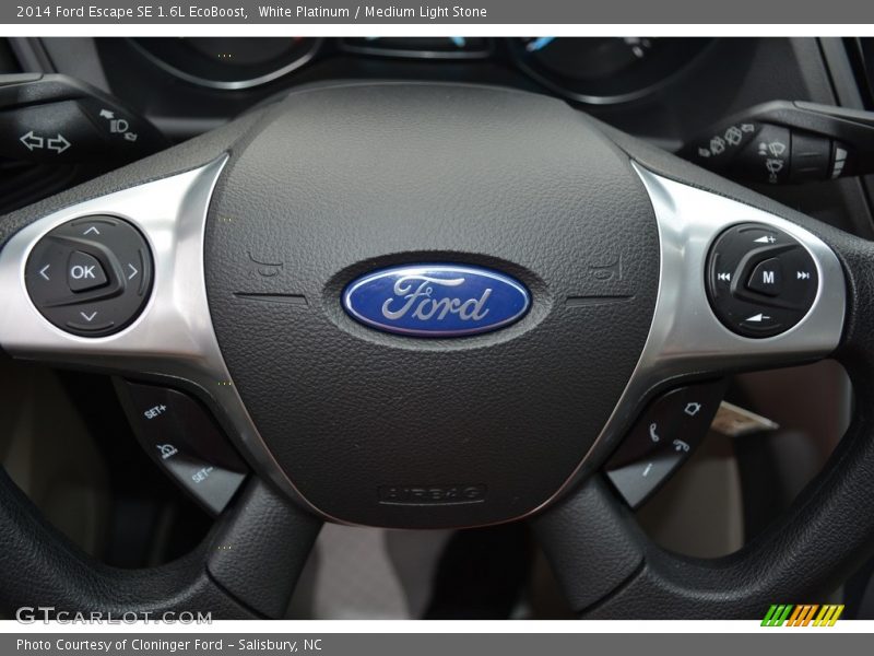 White Platinum / Medium Light Stone 2014 Ford Escape SE 1.6L EcoBoost