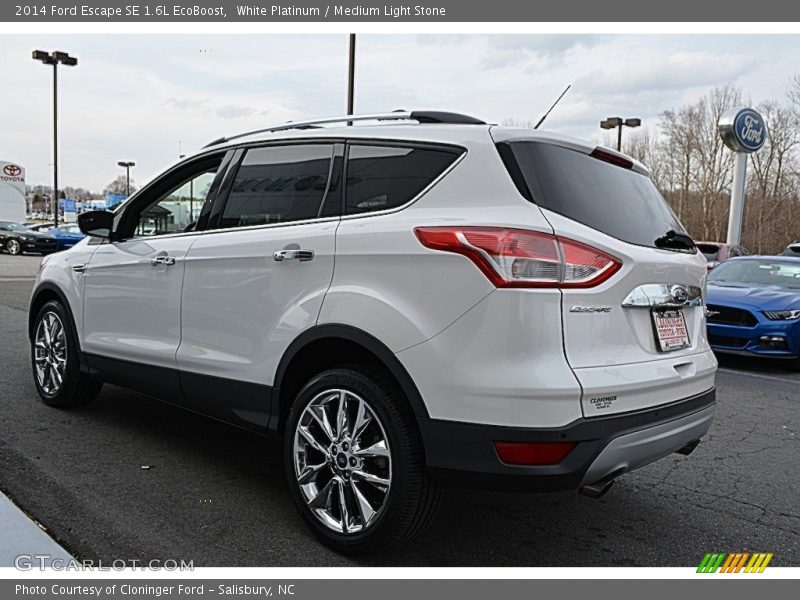 White Platinum / Medium Light Stone 2014 Ford Escape SE 1.6L EcoBoost