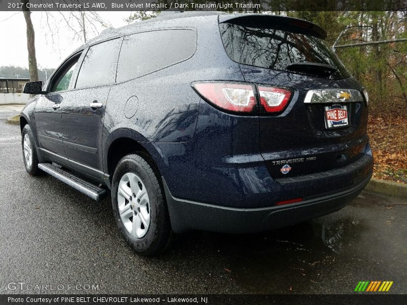 Blue Velvet Metallic / Dark Titanium/Light Titanium 2017 Chevrolet Traverse LS AWD