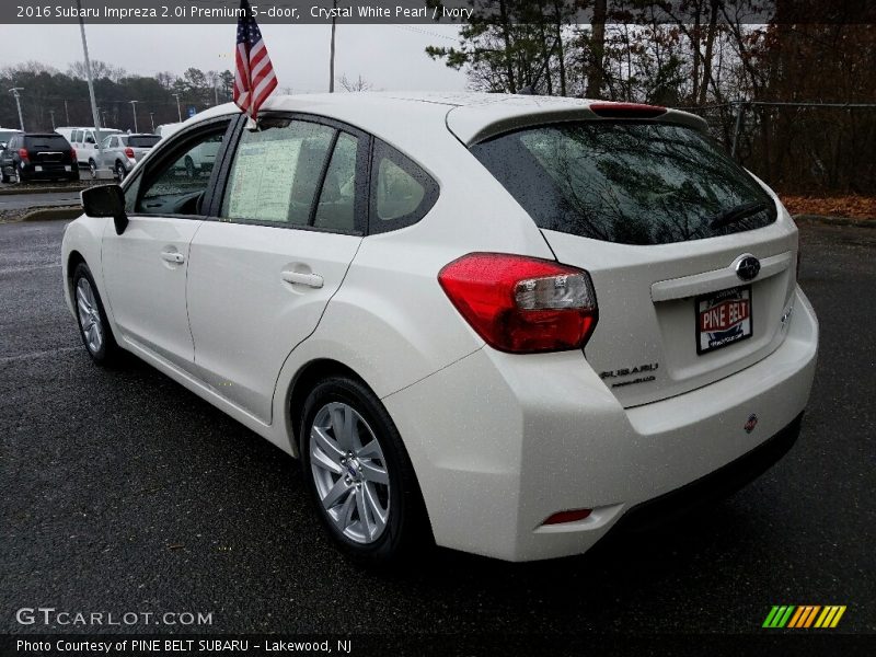 Crystal White Pearl / Ivory 2016 Subaru Impreza 2.0i Premium 5-door