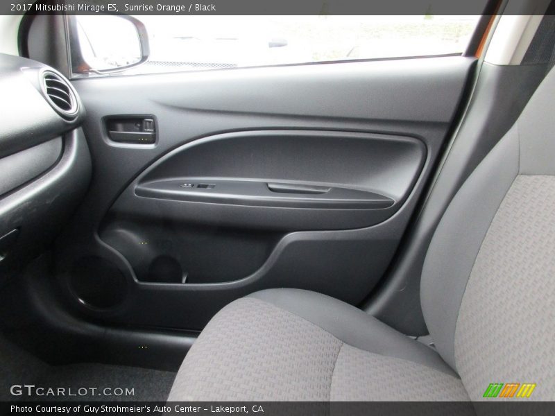 Sunrise Orange / Black 2017 Mitsubishi Mirage ES