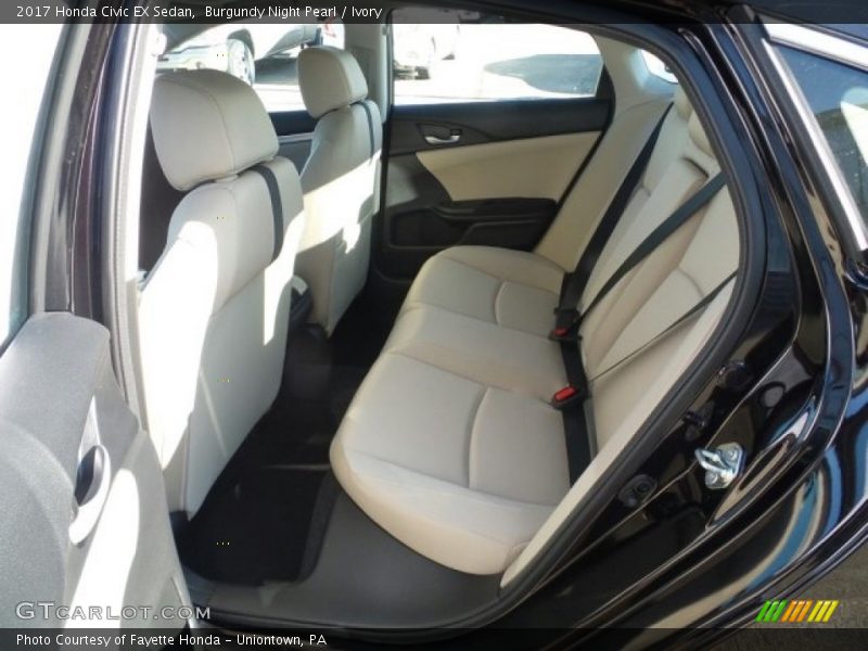 Rear Seat of 2017 Civic EX Sedan