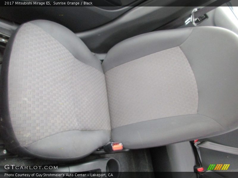 Sunrise Orange / Black 2017 Mitsubishi Mirage ES