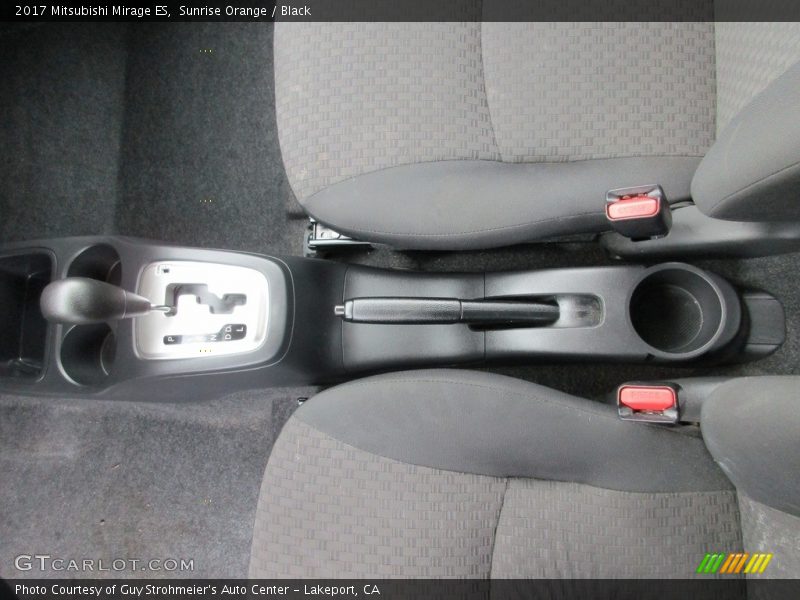 Sunrise Orange / Black 2017 Mitsubishi Mirage ES