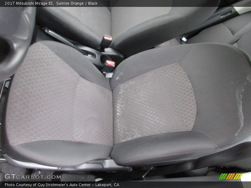 Sunrise Orange / Black 2017 Mitsubishi Mirage ES