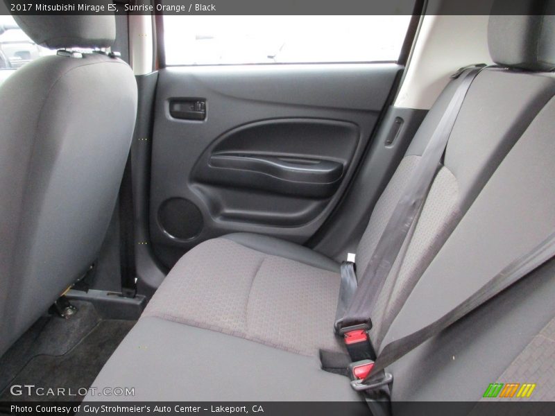 Sunrise Orange / Black 2017 Mitsubishi Mirage ES