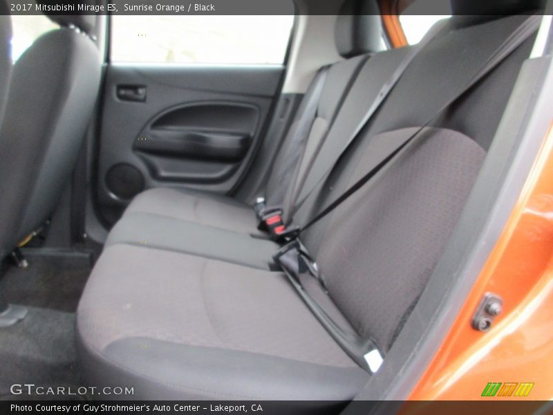 Sunrise Orange / Black 2017 Mitsubishi Mirage ES