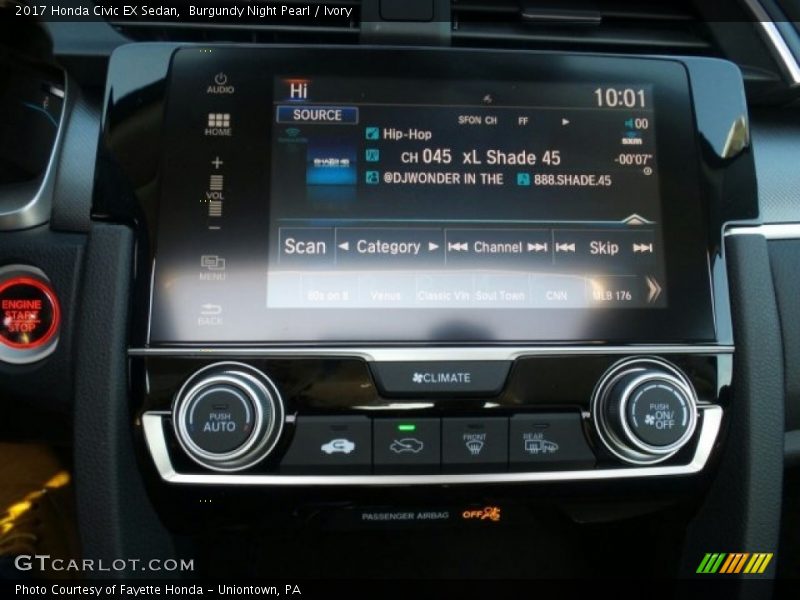 Controls of 2017 Civic EX Sedan