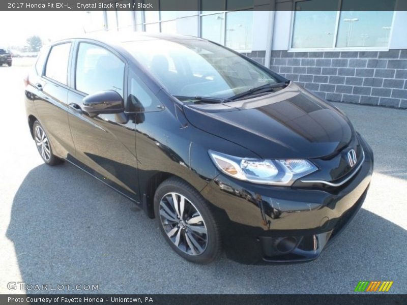 Crystal Black Pearl / Black 2017 Honda Fit EX-L
