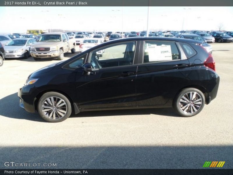 Crystal Black Pearl / Black 2017 Honda Fit EX-L
