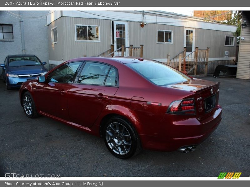 Moroccan Red Pearl / Ebony/Silver 2007 Acura TL 3.5 Type-S