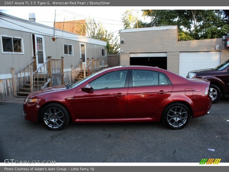 Moroccan Red Pearl / Ebony/Silver 2007 Acura TL 3.5 Type-S