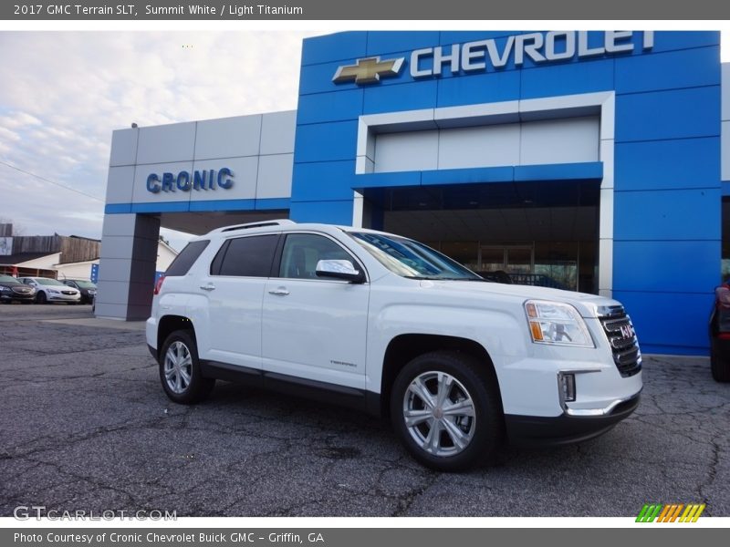 Summit White / Light Titanium 2017 GMC Terrain SLT