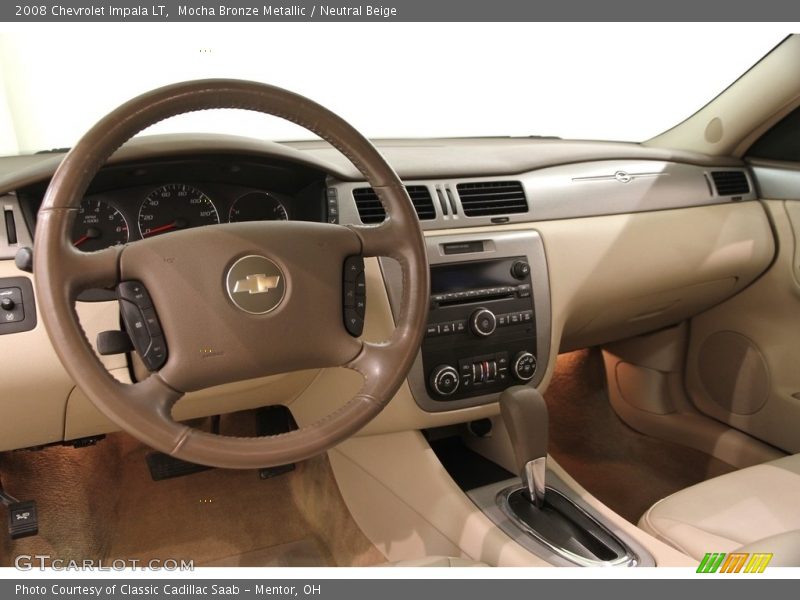 Mocha Bronze Metallic / Neutral Beige 2008 Chevrolet Impala LT