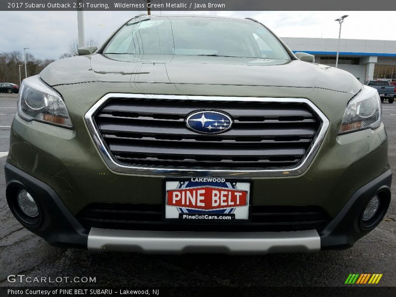 Wilderness Green Metallic / Java Brown 2017 Subaru Outback 2.5i Touring