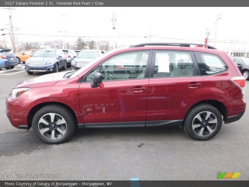 Venetian Red Pearl / Gray 2017 Subaru Forester 2.5i