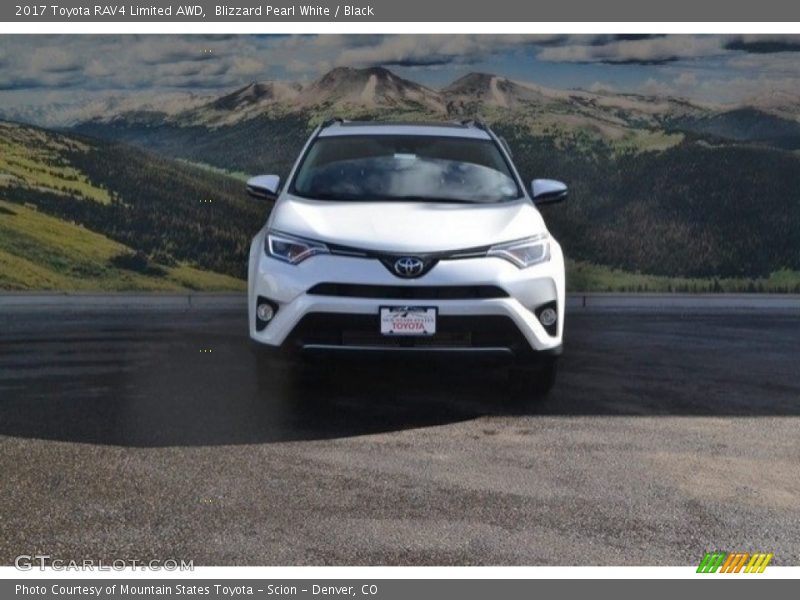 Blizzard Pearl White / Black 2017 Toyota RAV4 Limited AWD