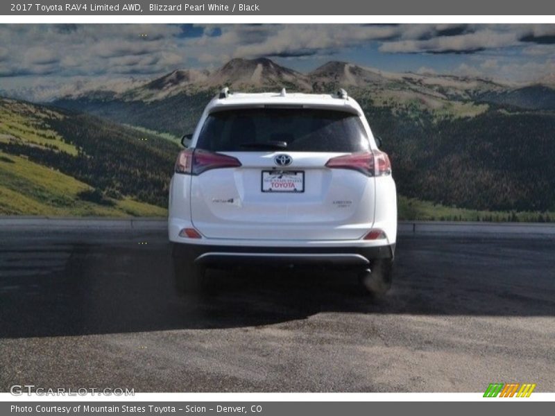 Blizzard Pearl White / Black 2017 Toyota RAV4 Limited AWD