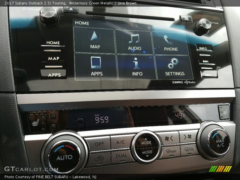 Wilderness Green Metallic / Java Brown 2017 Subaru Outback 2.5i Touring